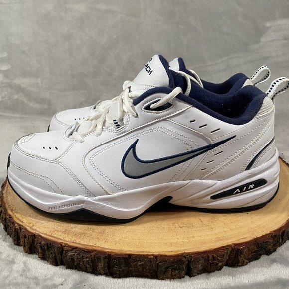 Nike Air Monarch IV Men's Size 11 Extra Wide White Silver Walking Shoes Sneakers - Picture 3 of 8